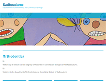 Tablet Screenshot of orthodontics.nl