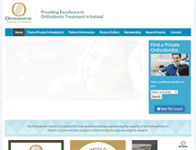 Tablet Screenshot of orthodontics.ie